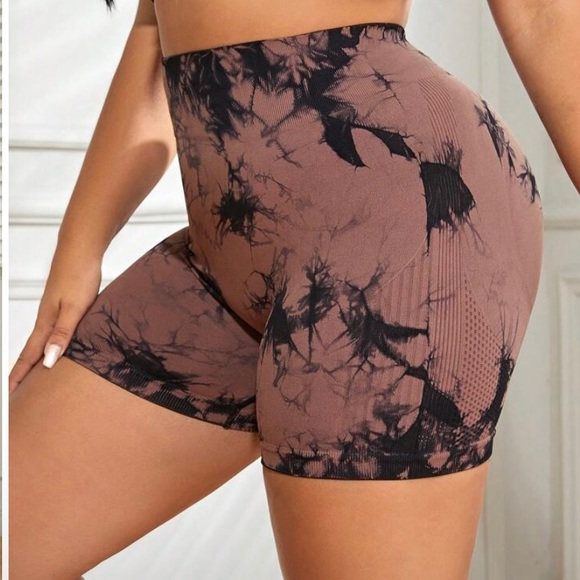 SHEIN Pants - Athletic Shorts Pink TieDye